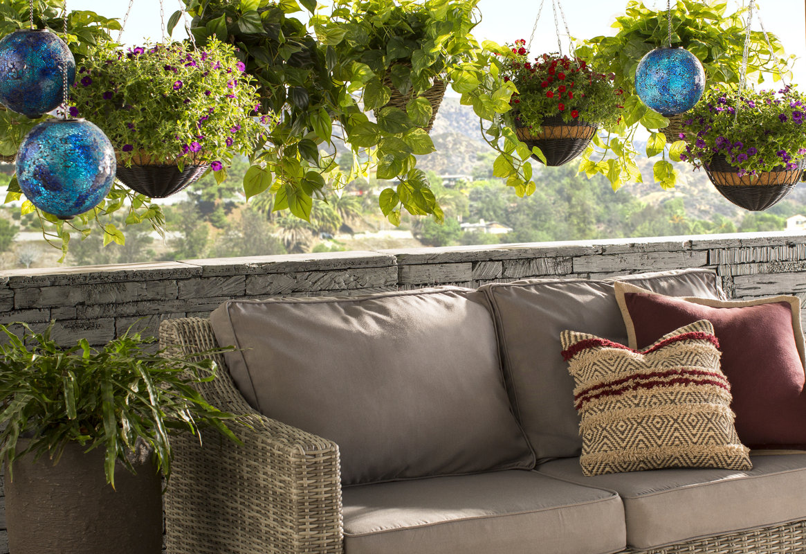 House of Silk Flowers Artificial Real Touch Pothos Hanging Plant in